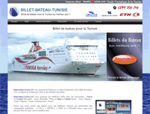 Tablet Screenshot of billet-bateau-tunisie.com